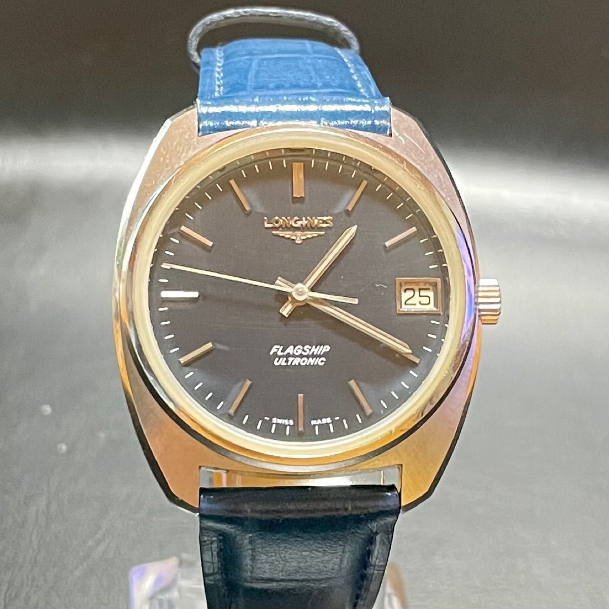 【電圧調整OH済】LONGINES FLAGSHIP ULTRONIC ロンジン フラッグシップ 音叉時計 尾錠付