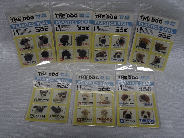 THE DOG PLASTICS SEAL 7種セット（7犬種） 未使用 プラスティック シール_画像1