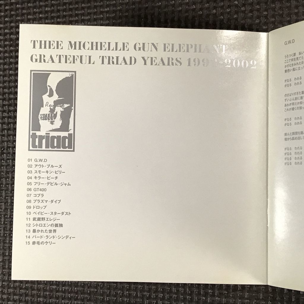 THEE MICHELLE GUN ELEPHANT GRATEFUL TRIAD YEARS 1998-2002　やや難　ミッシェル・ガン・エレファント_画像6