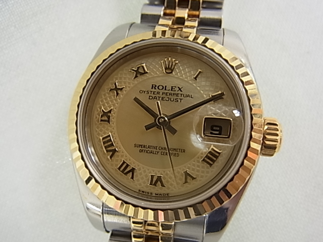 配送員設置 ロレックス ROLEX 【腕時計】 【中古】 レディース F番