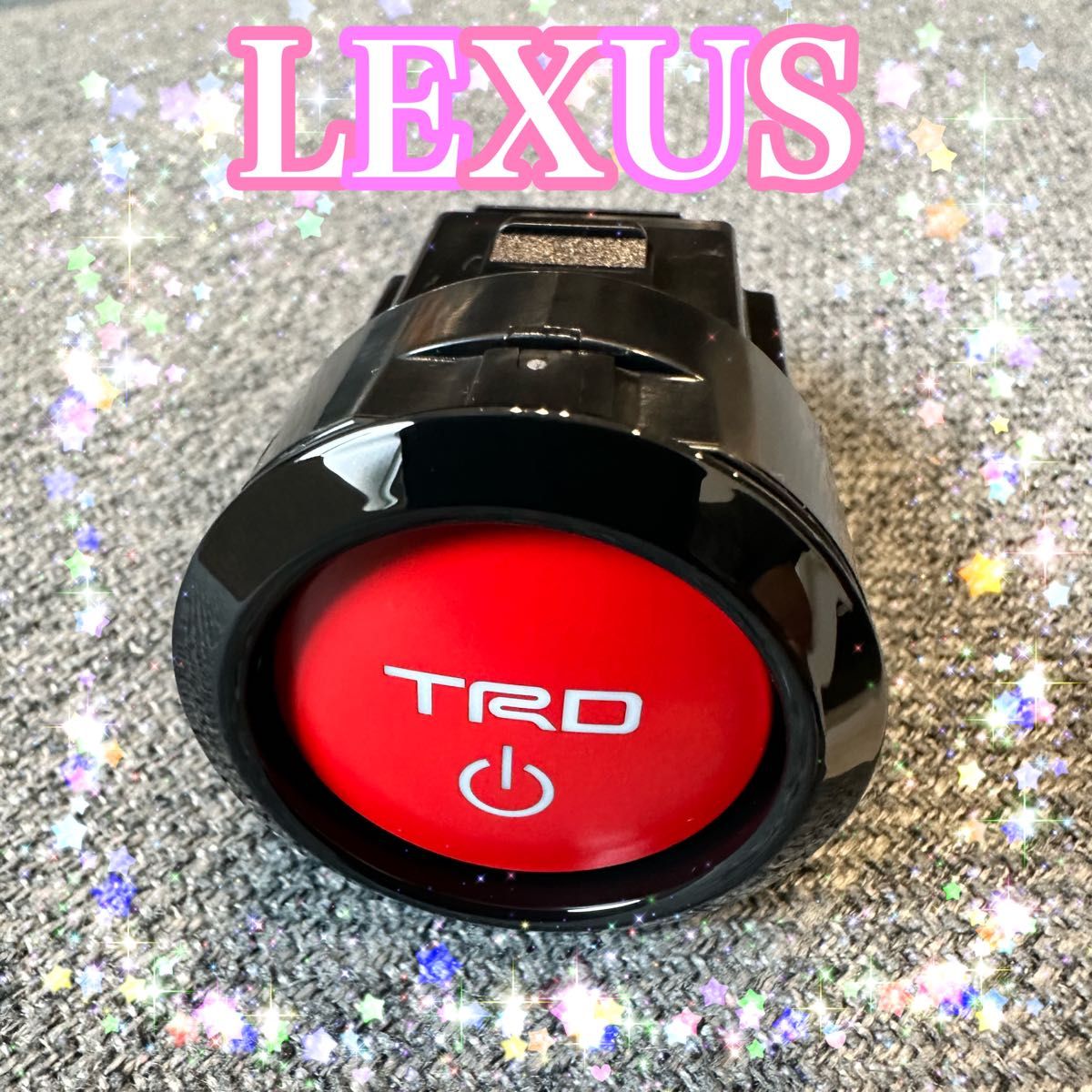 TRD  × LEXUS をオリジナルカスタマイズ　7ピン　　プッシュスタートスイッチ