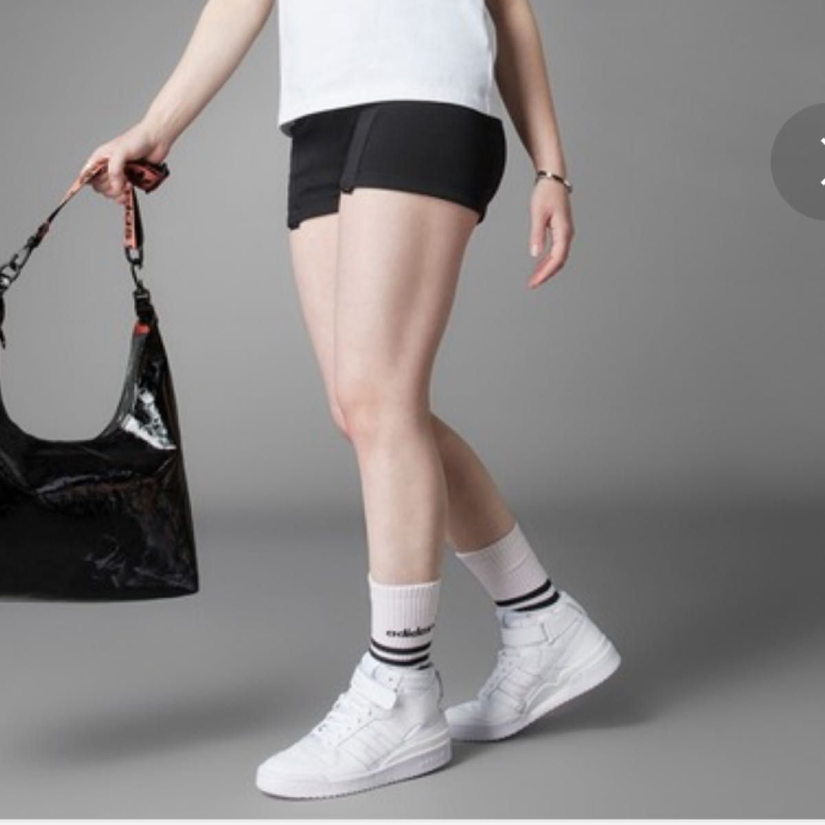 【送料込】adidasオリジナルス Always Original リブニット 2-in-1 タイツ L ガーターベルト ゆりにゃ