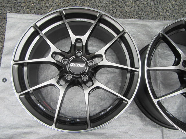 ◇RAYS VR G025 HK 18インチ 8J+45 5H HK PCD114.3 2本セット アルミ