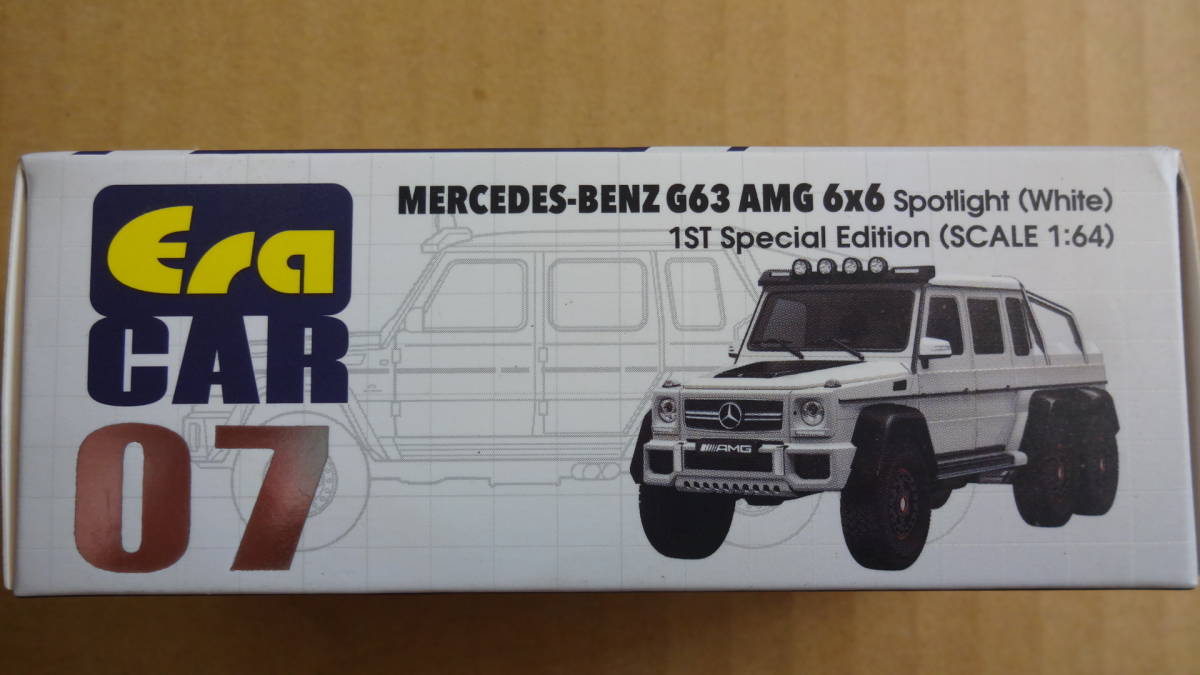 ☆エラカー 1/64 Mercedes-Benz G63 AMG 6X6 Spotlight (White) 1ST Special Edition　Era CAR☆ _画像6