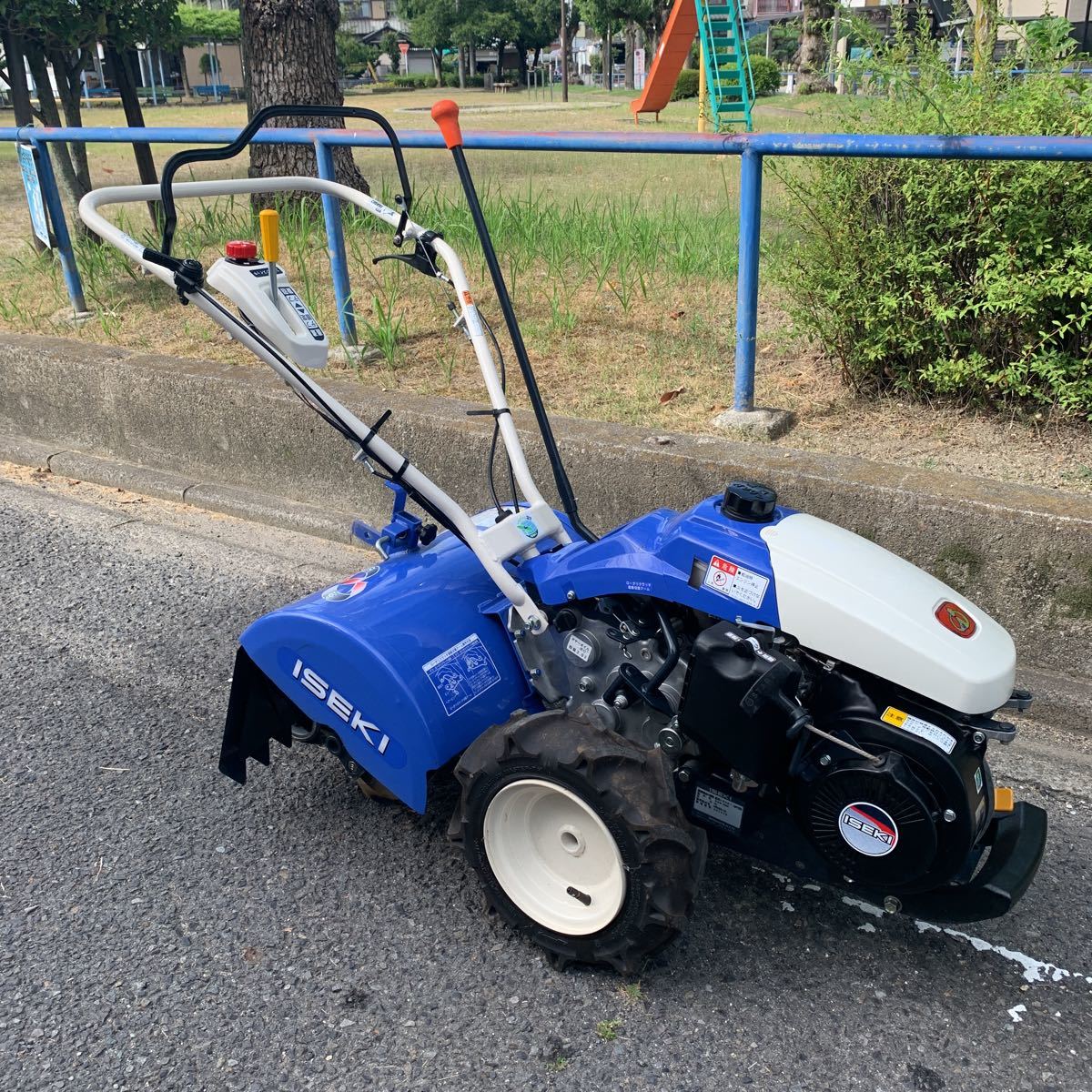 美中古イセキマイペットKMR400 うね立て機能付き一軸正逆転ロータリー