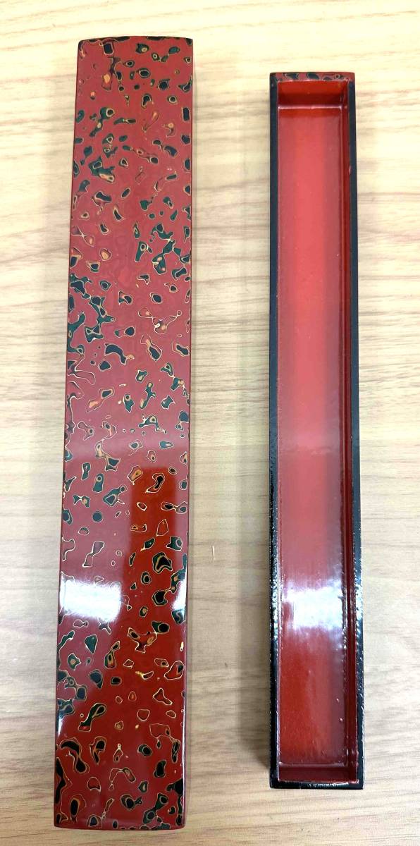 13907 【伝統工芸品】 津軽塗箸箱箸入れ漆塗箸石地塗高級漆器 | JChere
