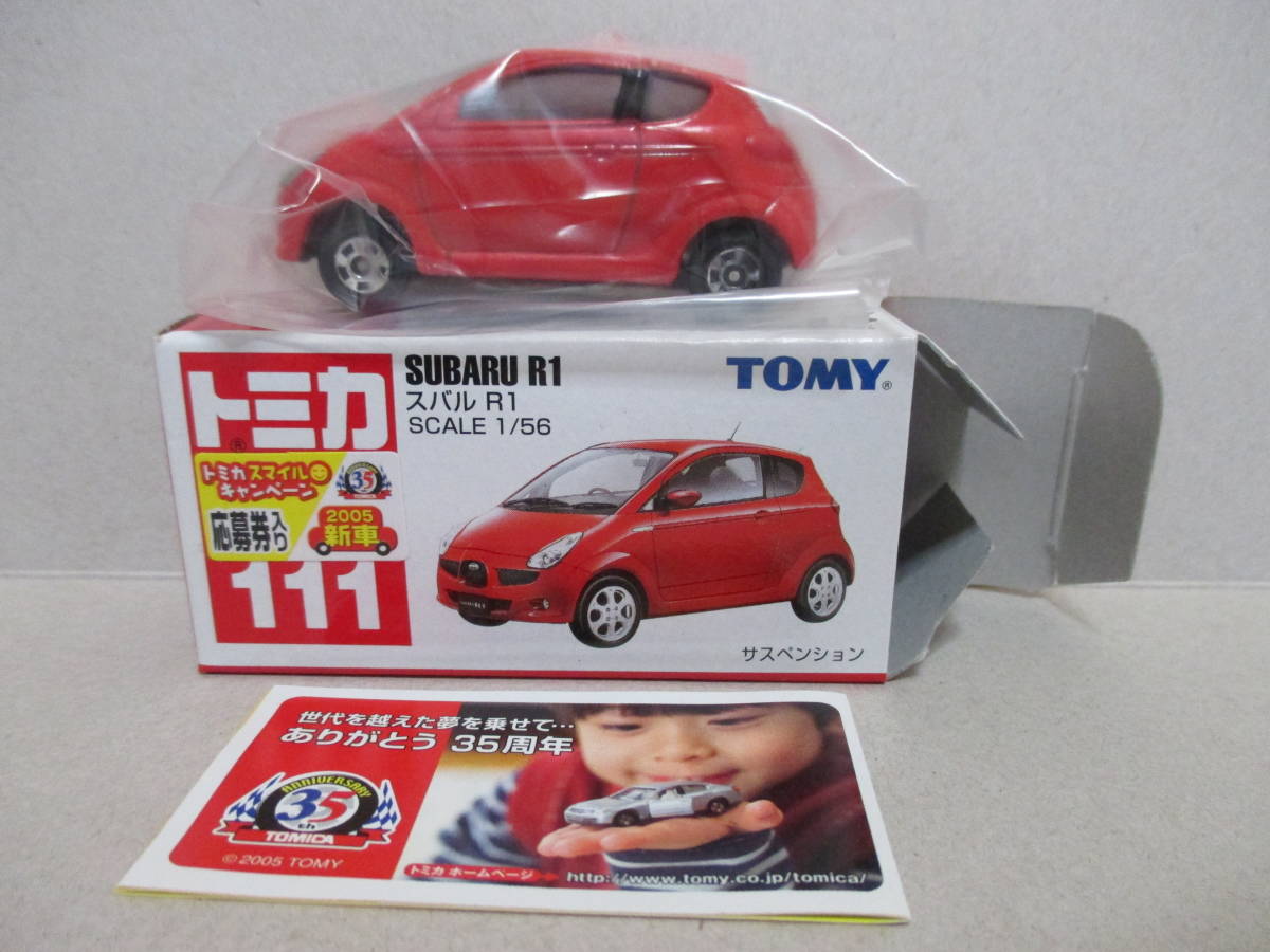 トミカ 赤箱 新車シール付き 111-4 スバル R1 赤 レッド SUBARU トミカ 赤箱 新車シール付き 111-4 スバル R1 赤 レッド SUBARU