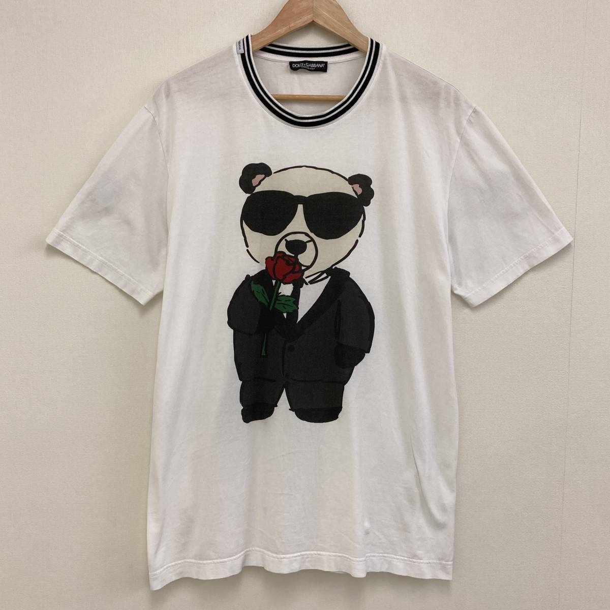 DOLCE&GABBANA パンダ 半袖 Tシャツ イタリア製 メンズ 56サイズ ビッグサイズ ドルチェ&ガッバーナ ドルガバ D&G カットソー 3030147_画像1