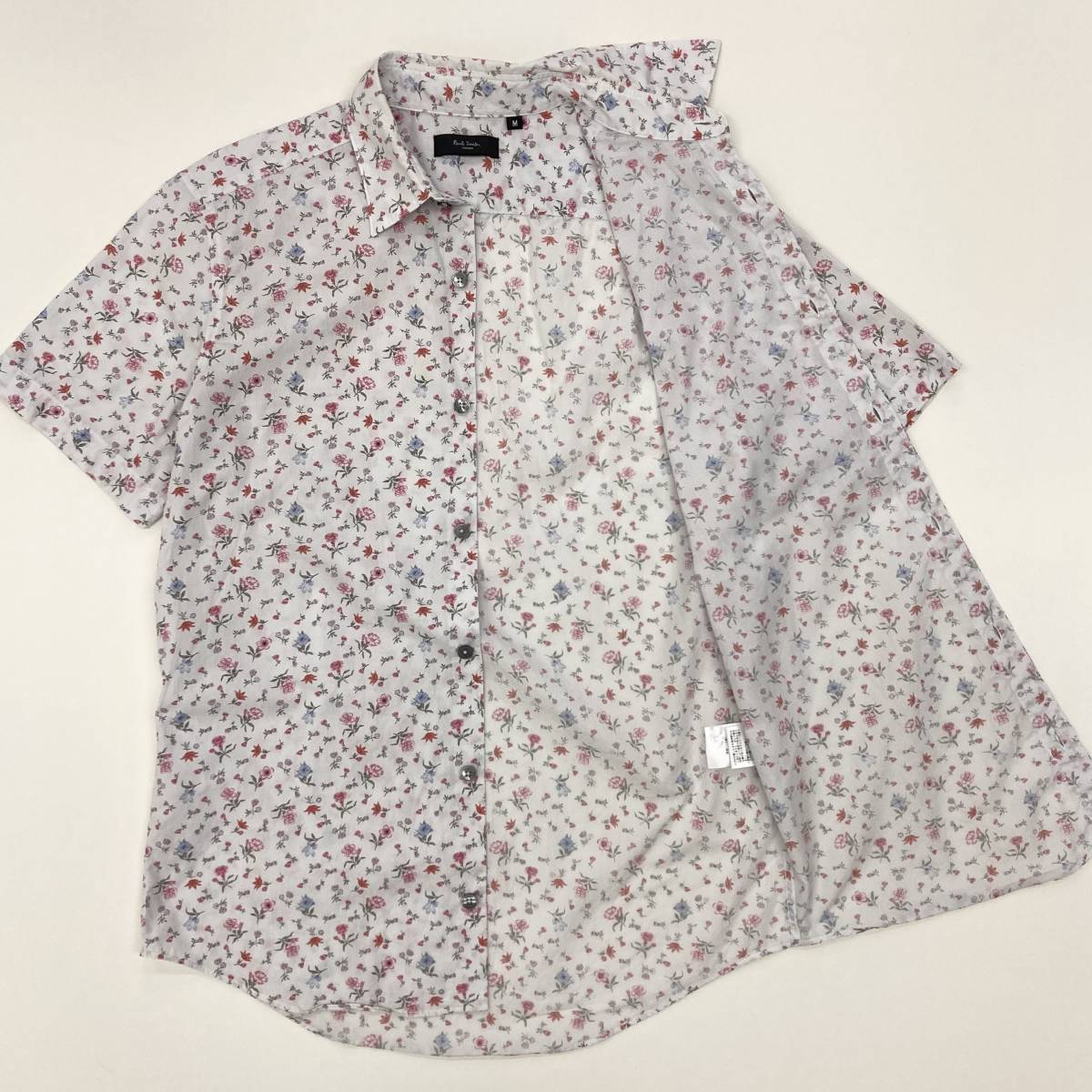 Paul Smith LONDON floral print short sleeves shirt made in Japan men's white M size PaulSmith Paul Smith London total pattern floral pattern shirt 3070175