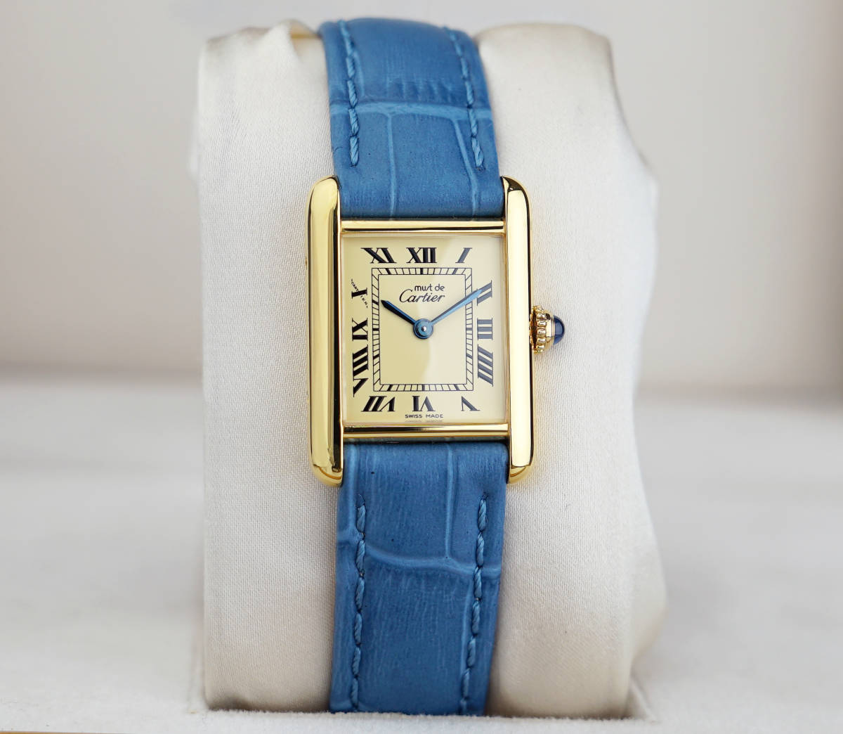 美品 カルティエ マスト タンク アイボリー ローマン SM Cartier 美品 カルティエ マスト タンク アイボリー ローマン SM Cartier