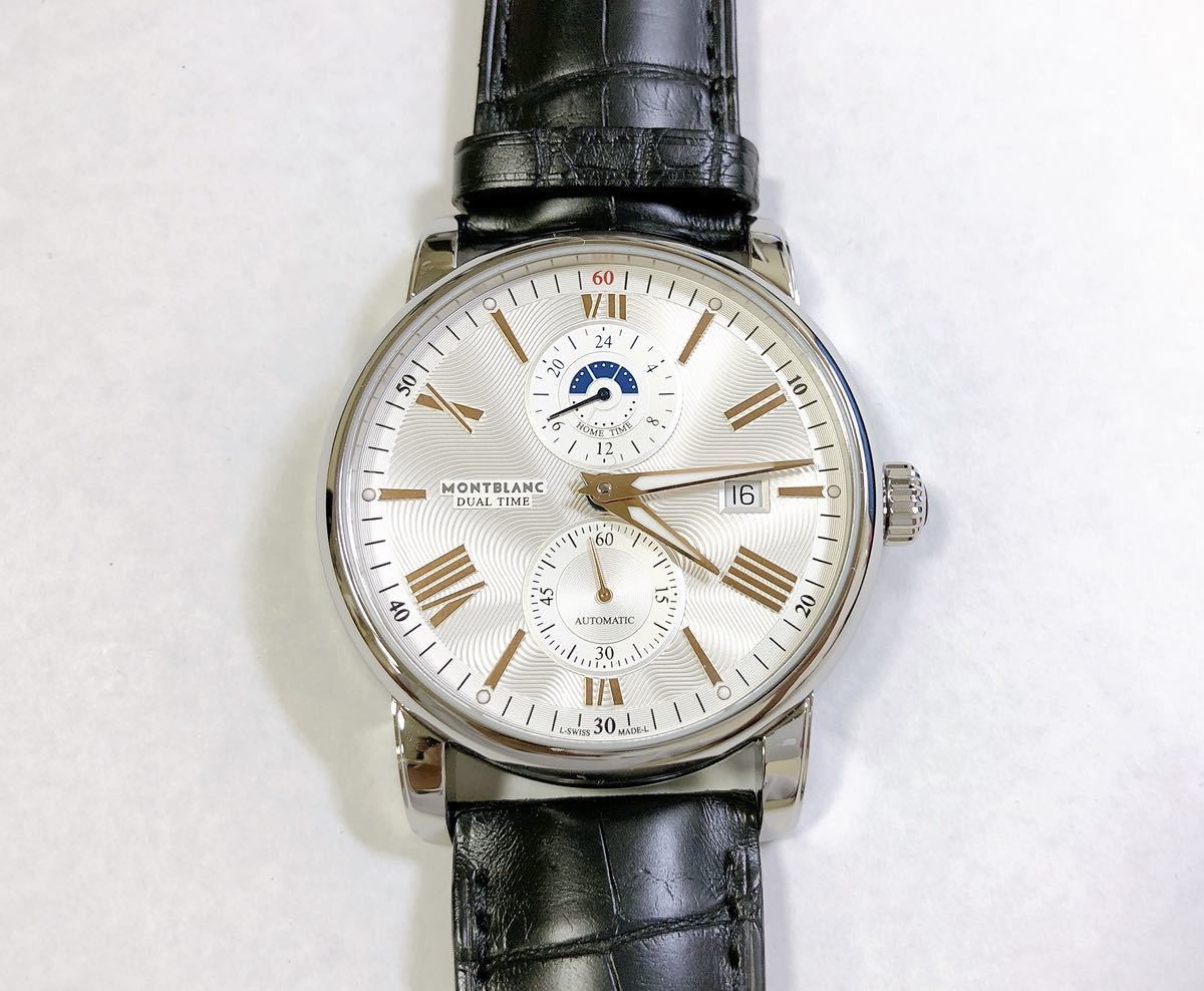 [Pawn Shop Owariya Shonten Tokyo] ☆ неиспользованный ☆ Montblanc Men's Watch 4810 114857 Автоматическая обмотка двойное время