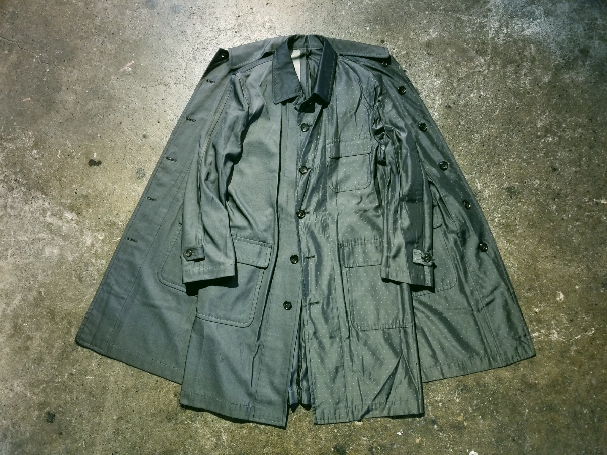 COMME des GARCONS HOMME HOMME 99AW ドッキングリバーシブルコート 2枚接ぎ ステンカラーコート 1999AW 90s コムデギャルソンオムオム