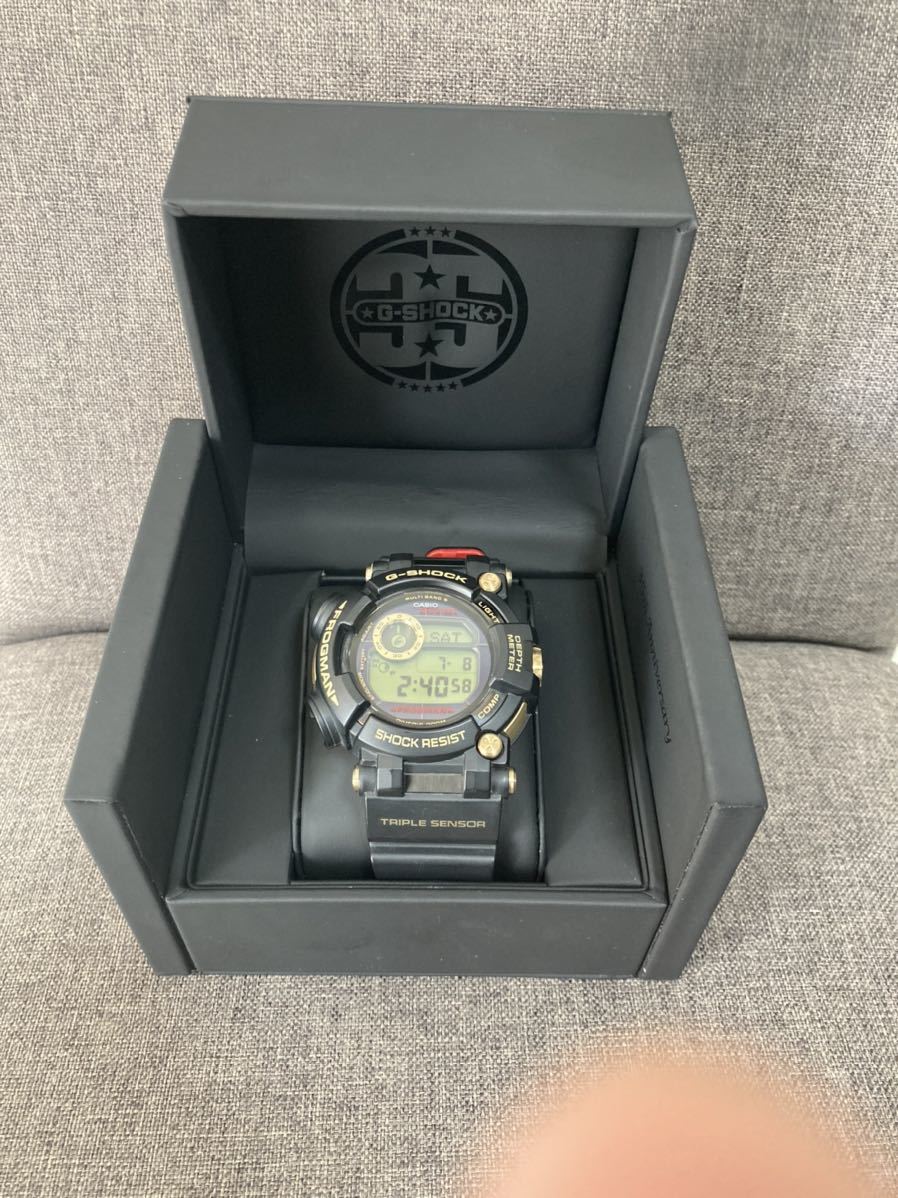 美品　カシオG-SHOCK GWF-D1035B-1JR フロッグマン　35周年　ゴールドトルネード　稼働品_画像1