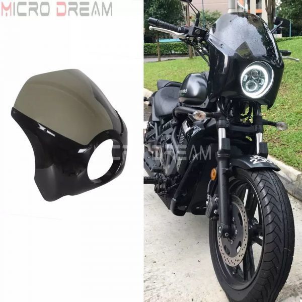 * free shipping * 5.75 fairing cover abs smoke windshield Harley Softail fa sport Star xl883 xl1200 Dyna 1988-19 7615 color : Smoke