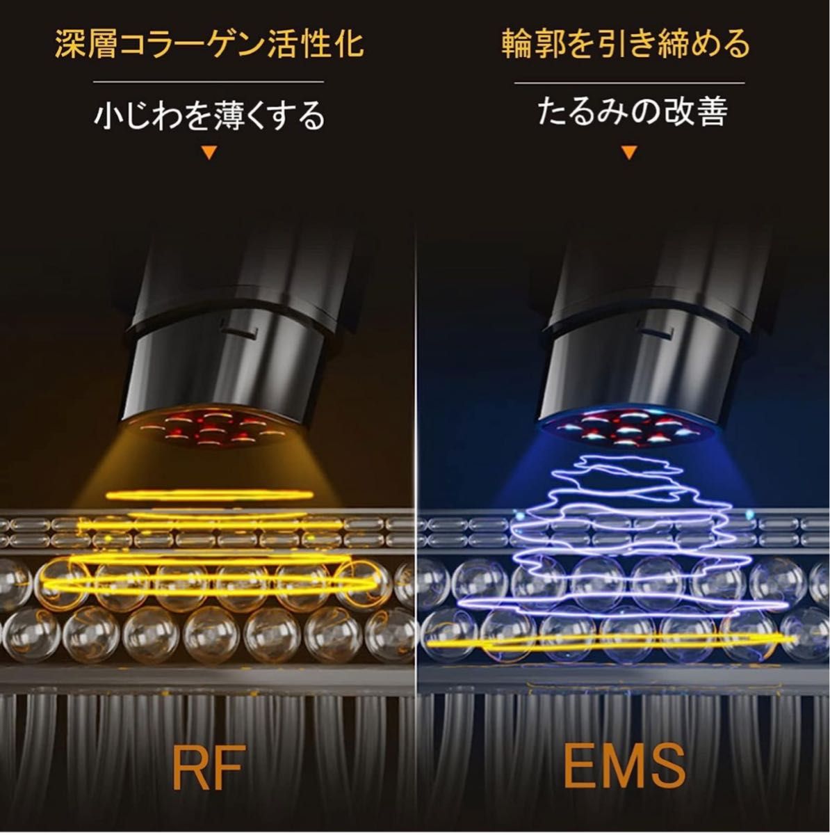 【新品未使用】RF美顔器 目元美顔器 ラジオ波 イオン導入 EMS 赤LED 