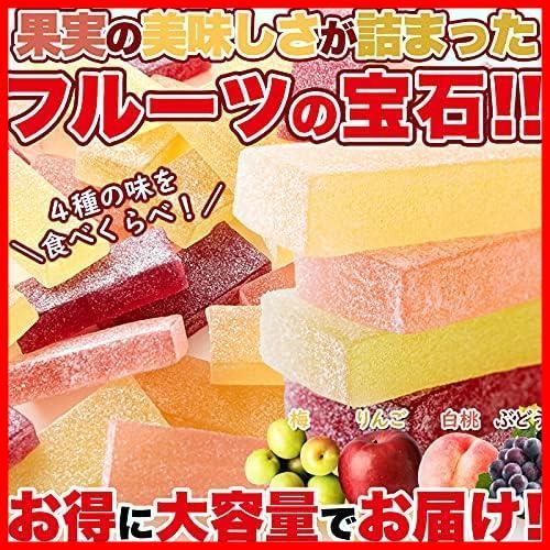 【数に限りあり！】 ★1袋（500g）★ 4種 ぶどう りんご 白桃 くだものゼリー 梅 おやつ 大容量 フルーツゼリー 天然生活 ペクチン_画像2