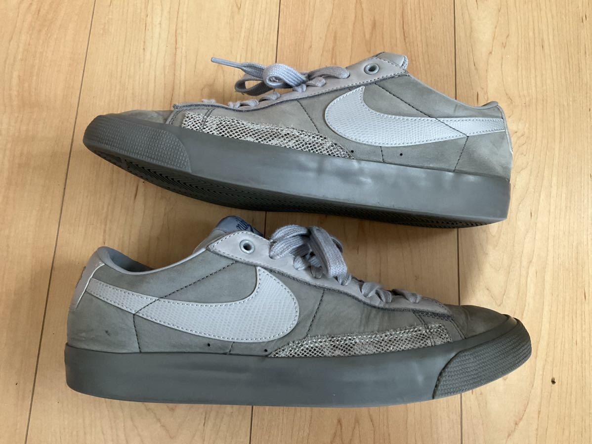 中古 27.5cm NIKE SB ZOOM BLAZER LOW QS FPAR ブレイザー　ブレーザー　グレー　デュブレ未使用_画像4