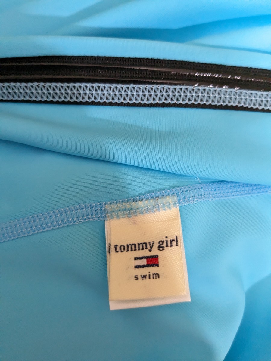 ●送料無料★tommy girl　トミーガール　スイムウェア　ハイネック　半袖　トップス　レディース　サイズ9M_画像5