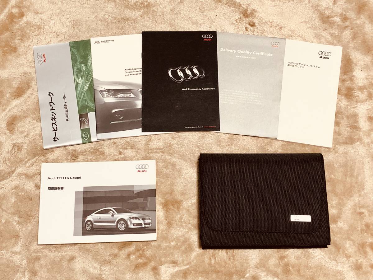 ***Audi Audi TT / TTS coupe ** owner manual set 2008 year 8 month issue ***