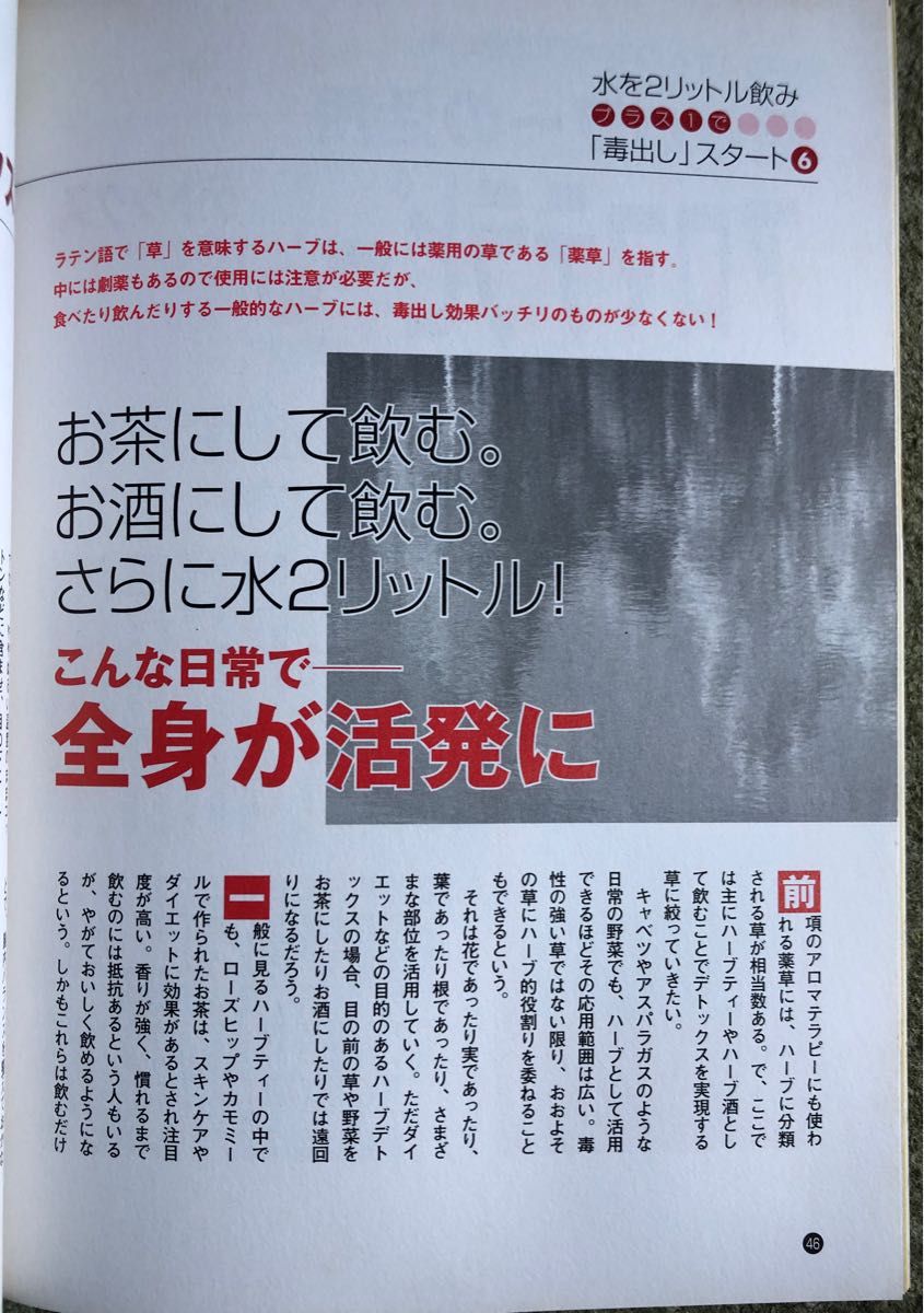 水で血液サラサラ ２リットルの水でデトックス／健康家庭医学