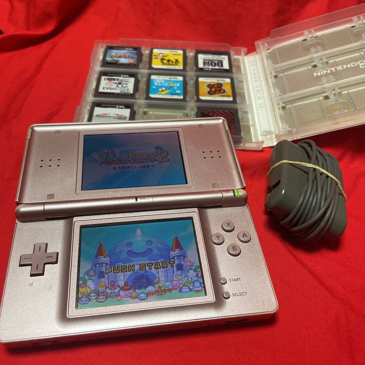 中古NINTENDO DS 任天堂ニンテンドーDS Lite 充電器ありソフト9