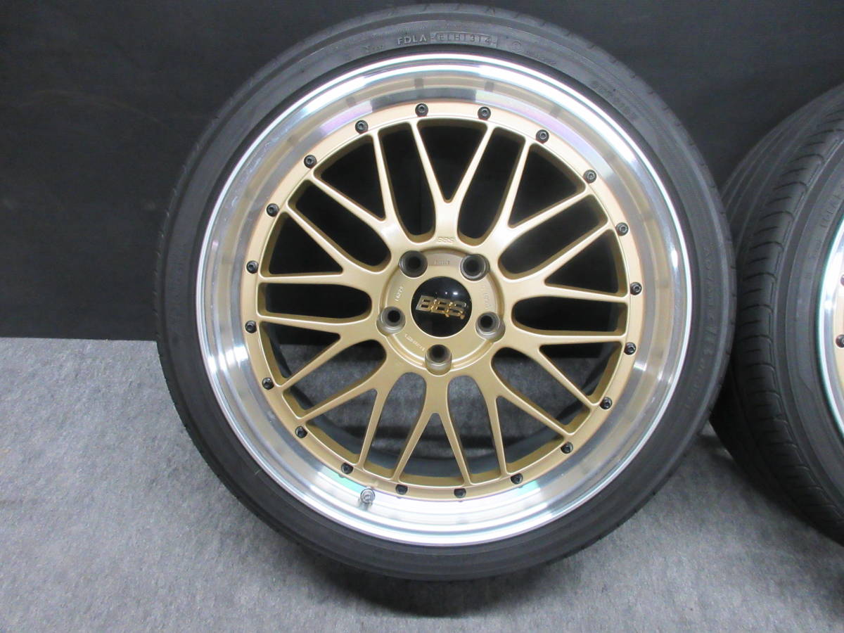 人気のゴールド BBS LM 20インチ 美品 BMW E91 E92 F30 F31 F10 F11 E85 E46 E36 Z4 レクサス LS460 LS600h 40アルファードヴェルファイア_画像3