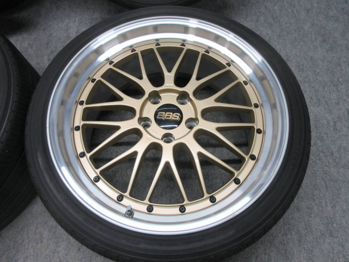 人気のゴールド BBS LM 20インチ 美品 BMW E91 E92 F30 F31 F10 F11 E85 E46 E36 Z4 レクサス LS460 LS600h 40アルファードヴェルファイア_画像5