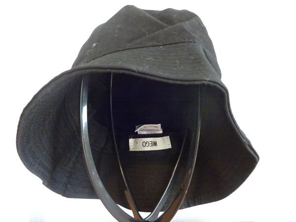 （WEGO）男女兼用　黒色帽子　バケットハット　スタイルキャップ　サイズ５７・５cm　キャップ　帽子　コットン帽_画像4