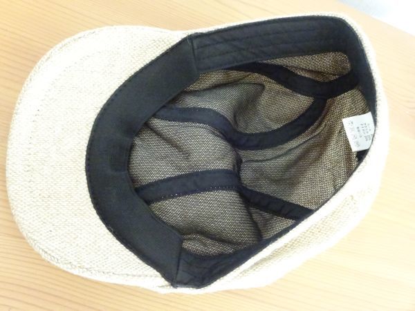 〜韓国製〜メンズ ベージュ色 ハンチング スタイル帽子 サイズ５７cm〜５９cm キャップ 帽子 ウール使用の画像8