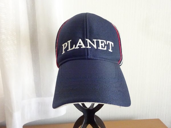 ／ PLANET SPEG／メンズ　アウトドアキャップ 紺色帽子　サイズ５７cm〜５９cm　キャップ　帽子　ネットばり_画像1