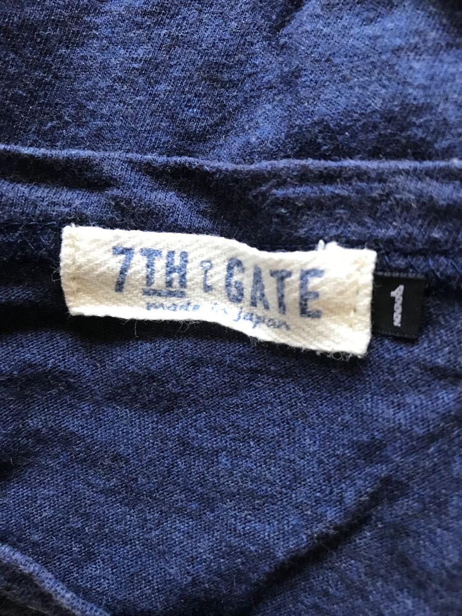 7th GATE セブンスゲート　プリント半袖Tシャツ  ネイビー
