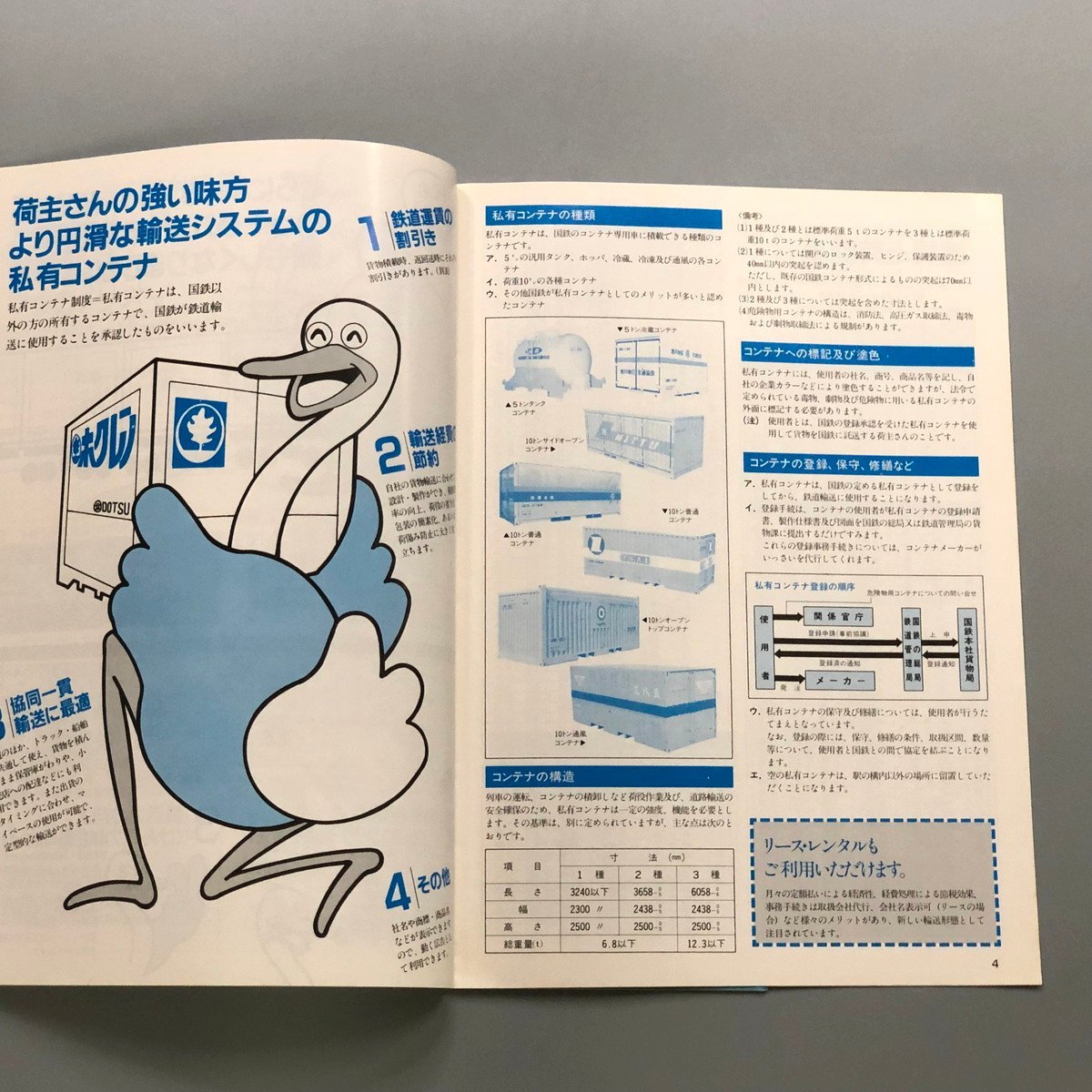 2冊『 '83 国鉄コンテナ利用案内 』『 ′85 国鉄コンテナ 』　鉄道パンフレット　日本国有鉄道　_画像3