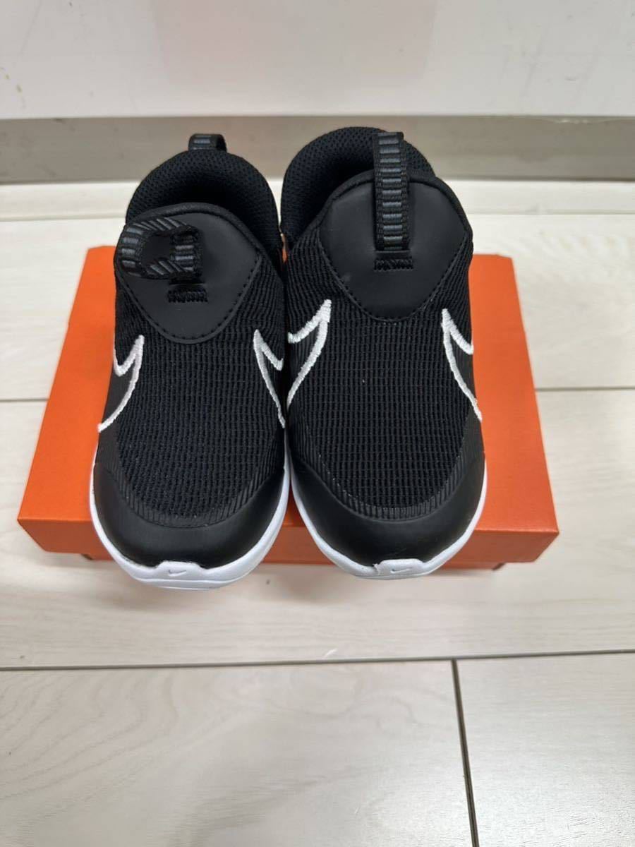 * new goods *NIKE FLEX PLUS 2 TD Nike Flex plus 2 TD black white slip-on shoes baby shoes DV8998-003