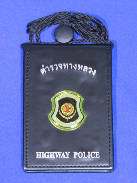 ヤフオク 本物新品 タイ警察 警察手帳 Highway Police バ