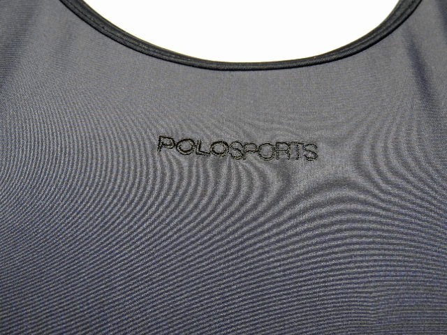 POLOスポーツ　ワンピース水着　９号/Ｍ　ダークグレー×ブラック切替_画像4