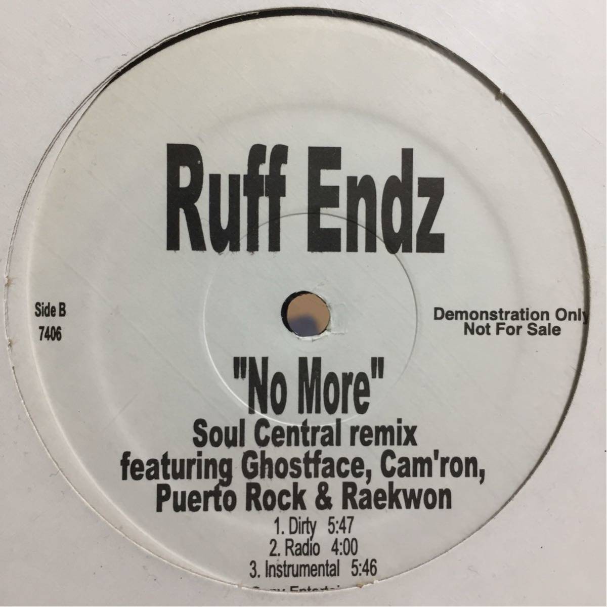【激レアプロモオンリーRemix】Ruff Endz / No More Cuban Linx 2000 Remix Ghostface Raekwon Soul Central Remix Cam'ron Puerto Rock_画像2