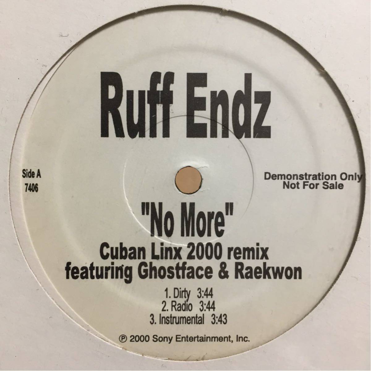 【激レアプロモオンリーRemix】Ruff Endz / No More Cuban Linx 2000 Remix Ghostface Raekwon Soul Central Remix Cam'ron Puerto Rock_画像1