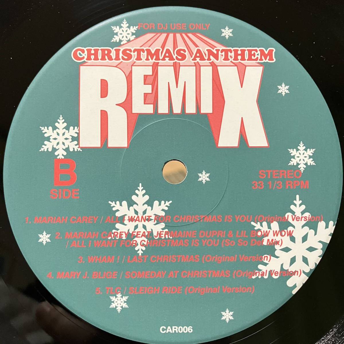 【この盤オンリーRemix】Christmas Anthem Special Mariah Carey All I Want For Christmas Is You Wham! Last Christmas TLC Sleigh Ride_画像2