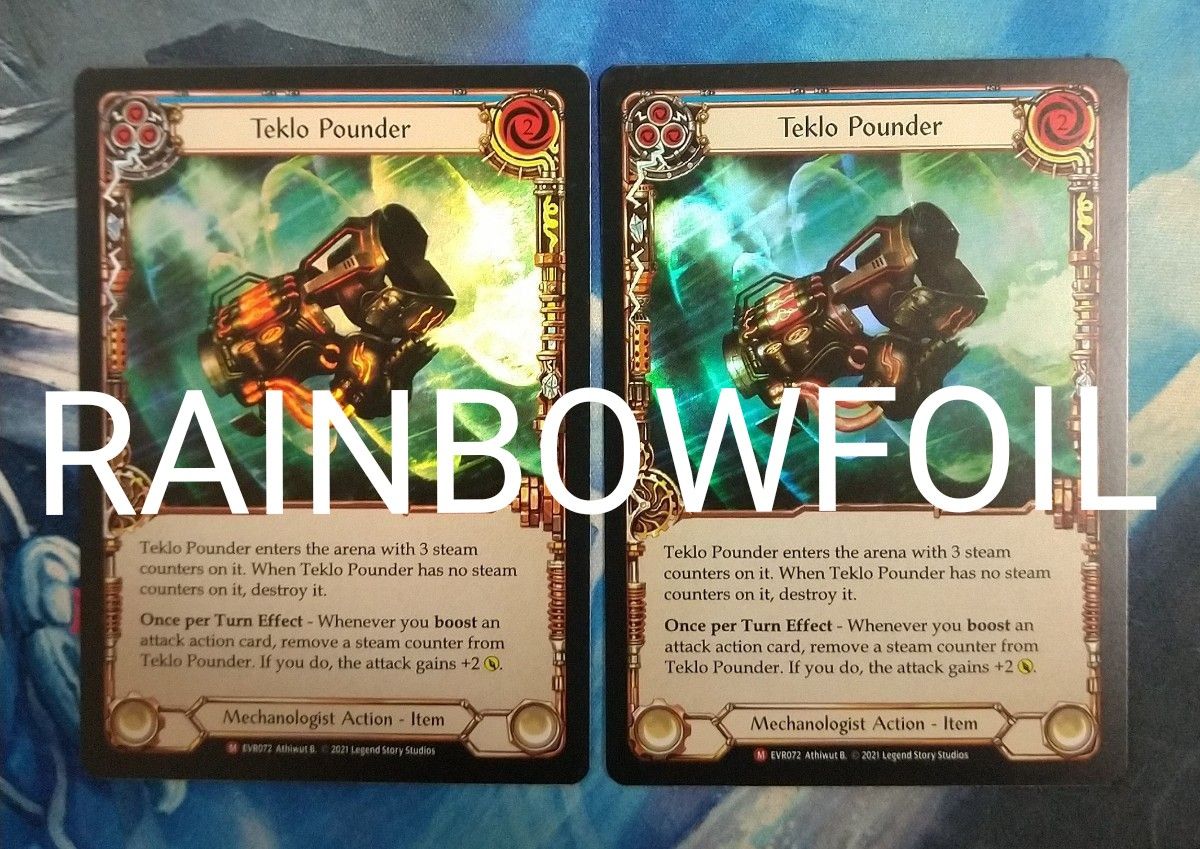 Flesh and Blood Teklo Pounder EVR RAINBOWFOIL 英語版 2枚|PayPayフリマ