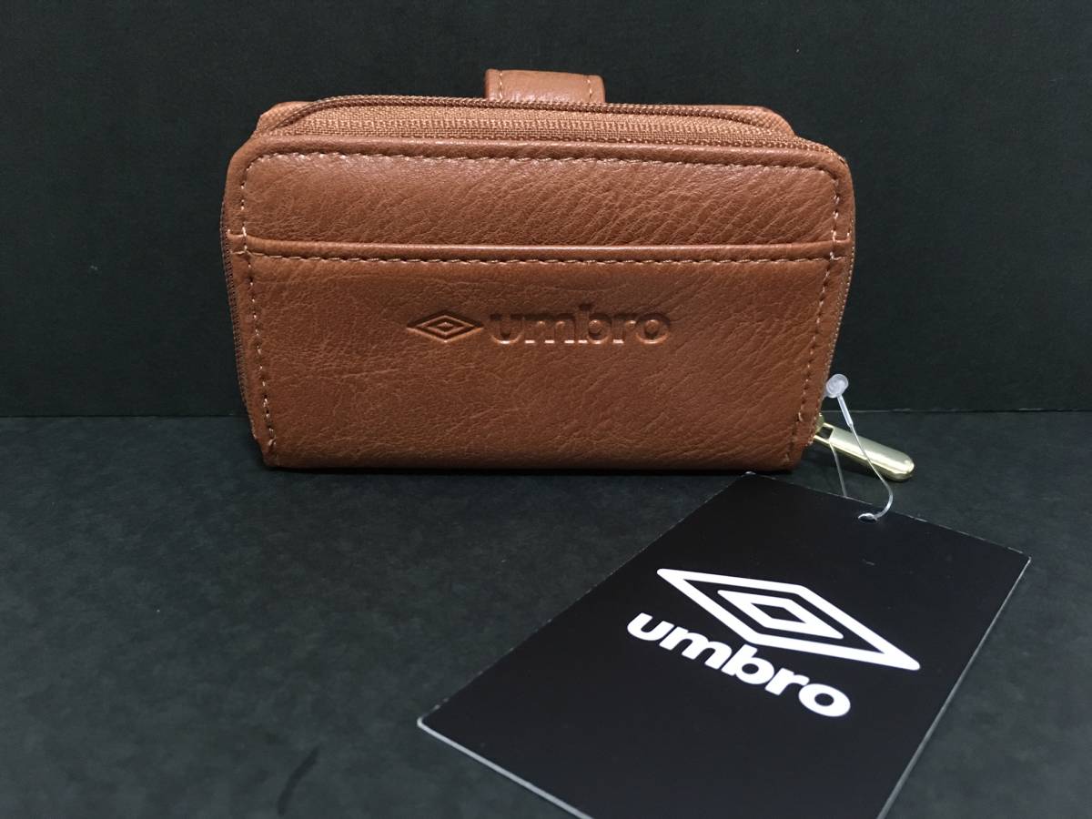 umbro/アンブロ　キーケース&コインケース☆彡　キャメル☆　小銭入れ　財布　ウォレット　新品_表