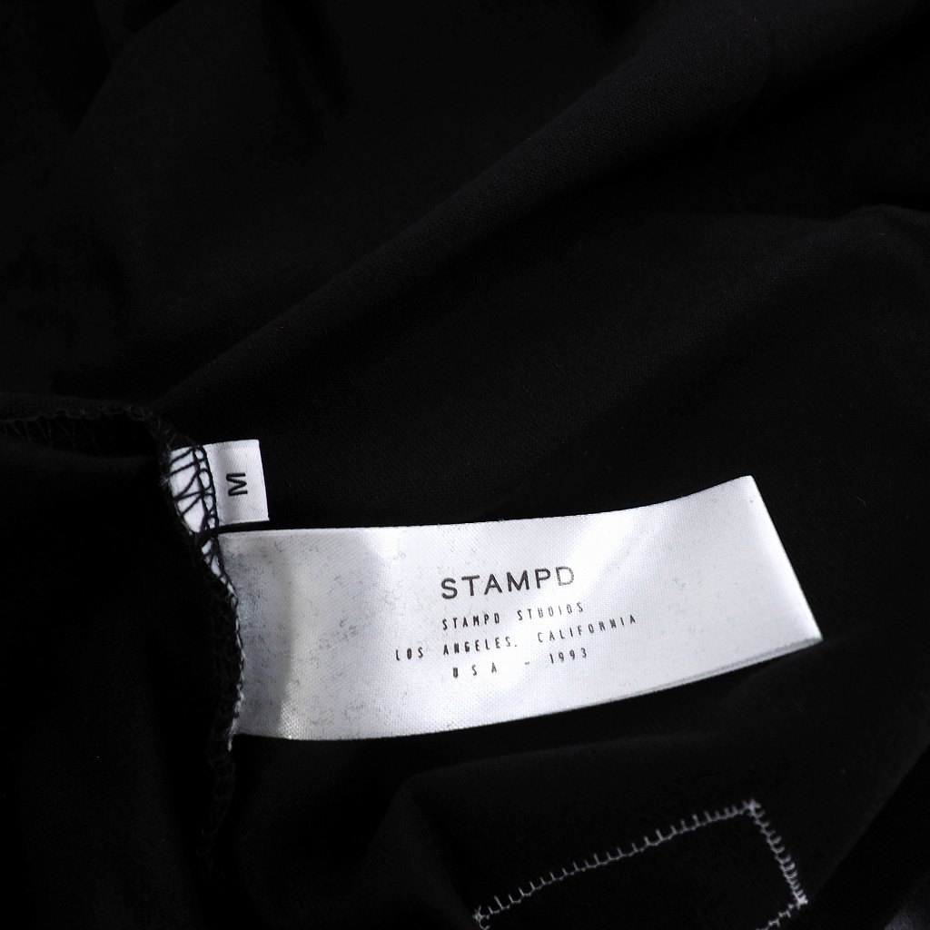 未使用品 スタンプド STAMPD Boardwalk Tシャツ 半袖 カットソー プリント ロゴ M 黒ブラック SLA-M1857TE メンズ_画像7