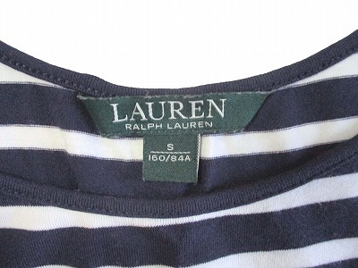  Ralph Lauren RALPH LAUREN безрукавка One-piece окантовка темно-синий белый S женский 