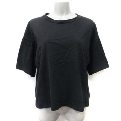 アングリッド UNGRID Tシャツ カットソー 五分袖 F 黒 ブラック /YI レディース_画像1