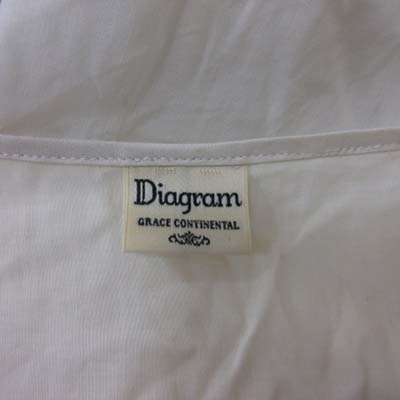  Diag Ram Grace Continental Diagram GRACE CONTINENTAL tunic race . minute sleeve 36 white eggshell white /YI lady's 