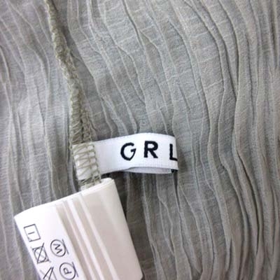 グレイル GRL シャツ ブラウス プルオーバー 五分袖 F グレー /YI レディース_画像6