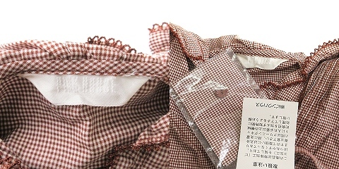  не использовался товар Pink House выставить Vintage туника блуза . минут рукав pico оборка f-ti длинная юбка лента проверка полный 