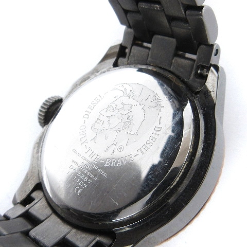 ディーゼル DIESEL 腕時計 アナログ クオーツ DZ-5257 黒 ブラック ゴールドカラー ウォッチ レディースの画像4