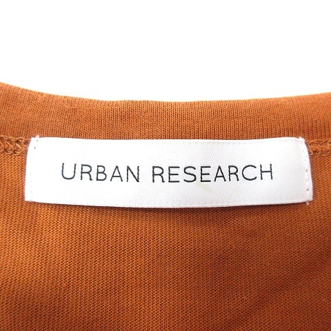 アーバンリサーチ URBAN RESEARCH カットソー クルーネック ミニ 五分袖 チュニック丈 F 茶 ブラウン /MN レディース_画像5