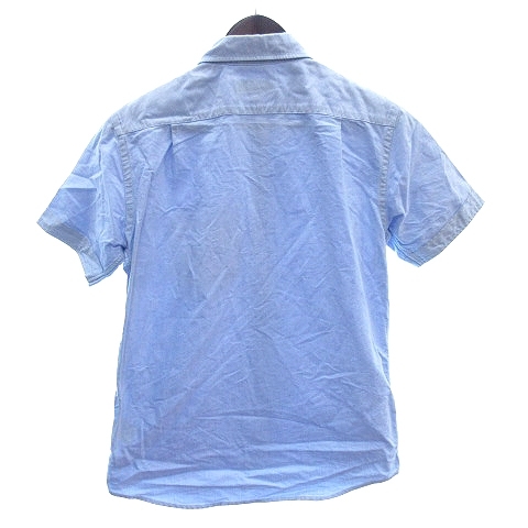 ビームス BEAMS ボタンダウンシャツ 半袖 S 水色 ライトブルー /AU メンズ_画像2