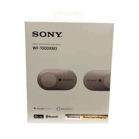 ソニー SONY ワイヤレスノイズキャンセリングステレオヘッドセット WF-1000XM3 高音質 プラチナシルバー ※TP メンズ レディース_画像1